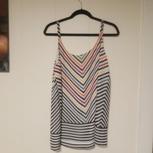 Cabi large  tunic tank stripe spaghetti strap
